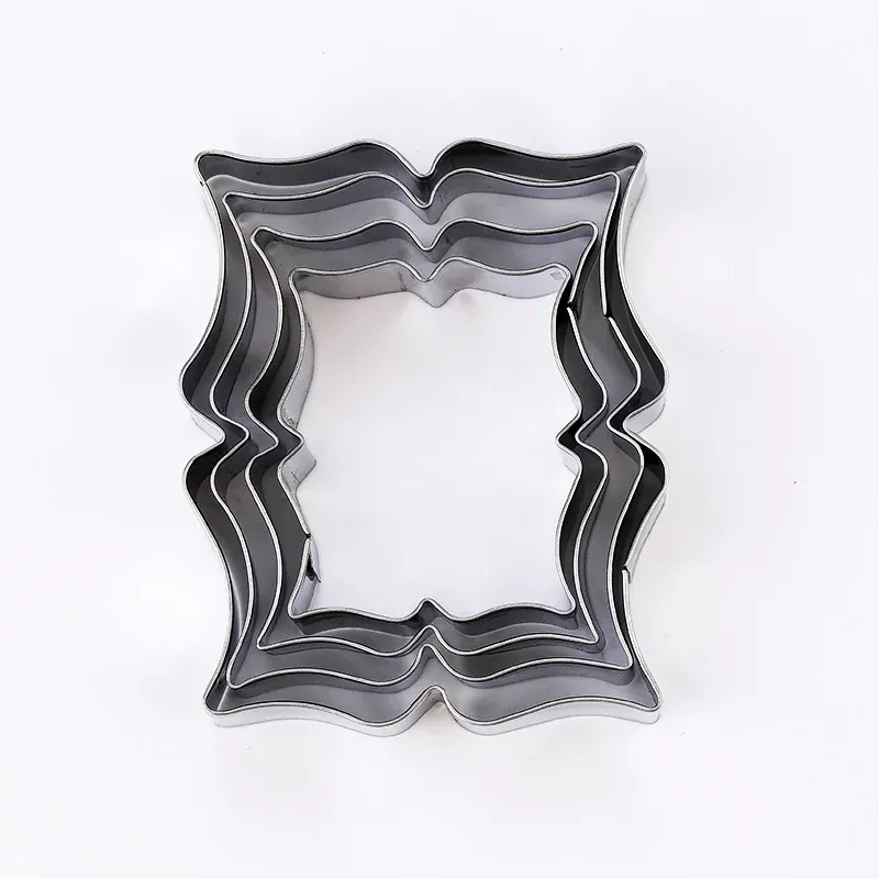 Moules à biscuits en acier inoxydable - Set de 4 empreintes décoratives