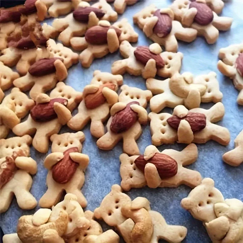 Emporte-pièces Oursons en Acier Inoxydable - 5 Molds pour Biscuits Festifs
