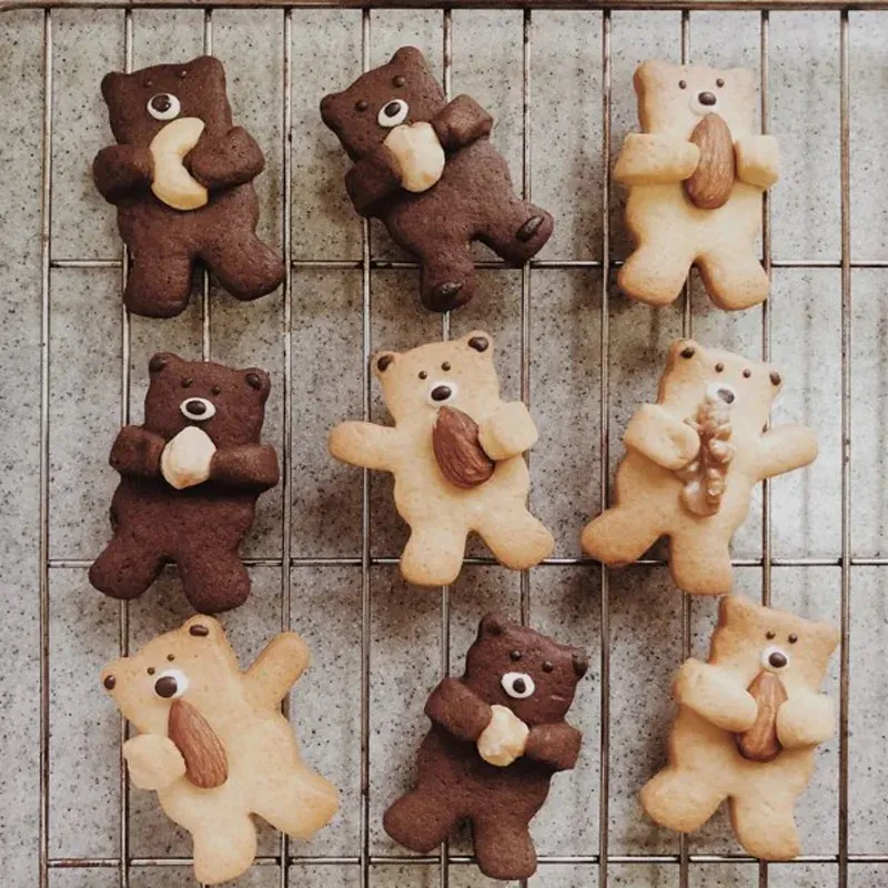 Emporte-pièce ours en inox - Découpeur de biscuits pour pâtisserie
