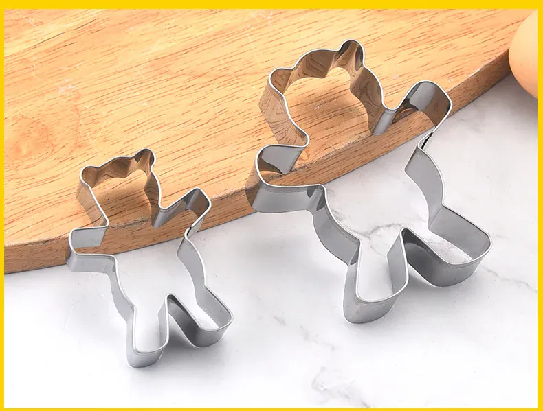 Emporte-pièce ours en inox - Découpeur de biscuits pour pâtisserie