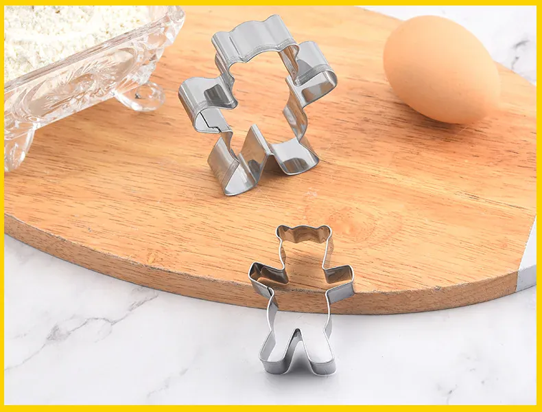Emporte-pièce ours en inox - Découpeur de biscuits pour pâtisserie