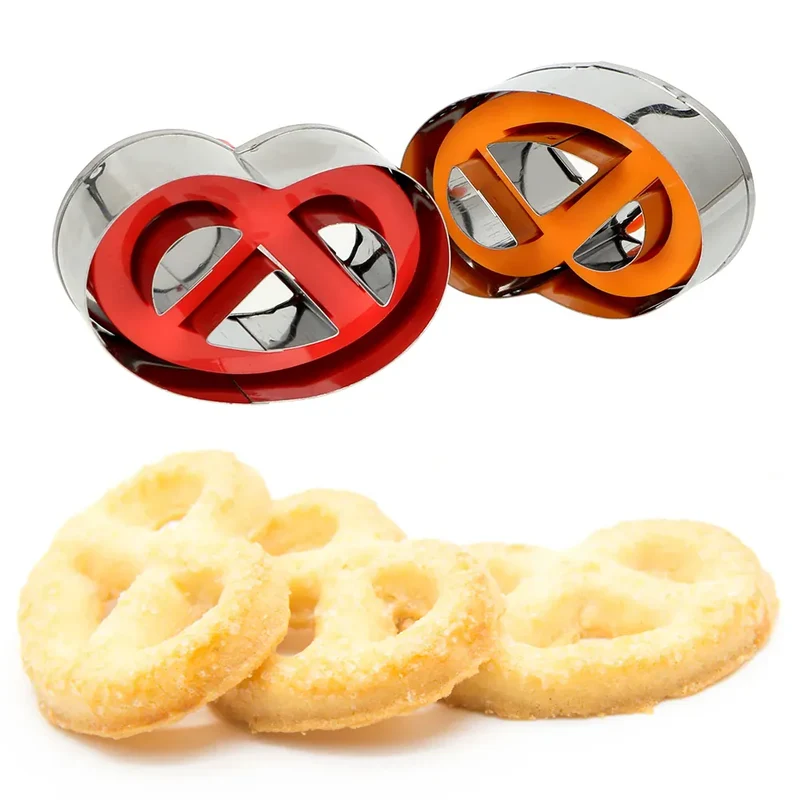 Emporte-pièces en inox pour gâteau - 2 pièces en forme de bretzel