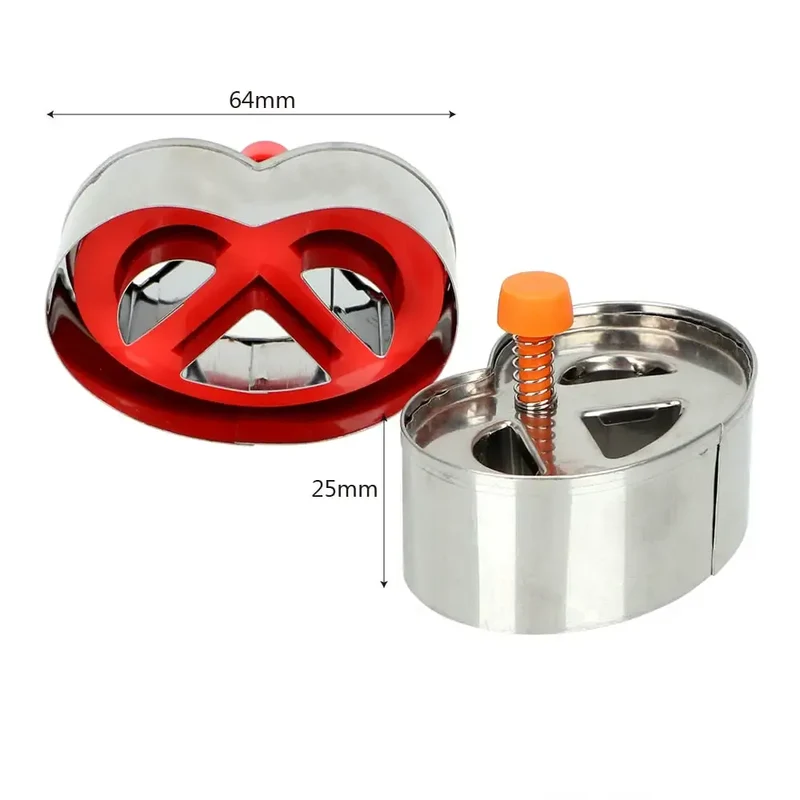 Emporte-pièces en inox pour gâteau - 2 pièces en forme de bretzel