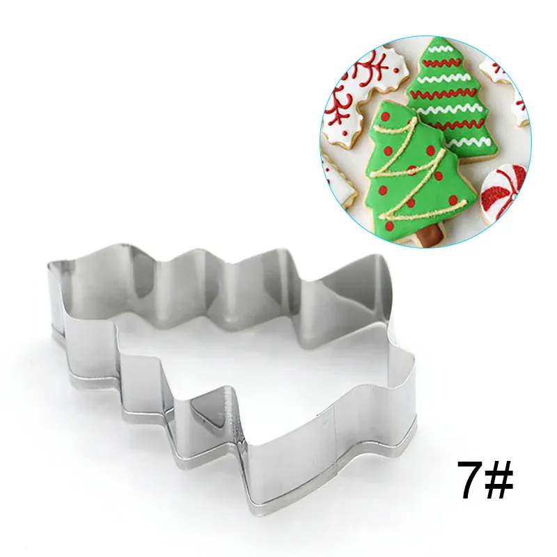 Emporte-pièces en inox - Set de 4 formes décoratives souriantes pour Noël