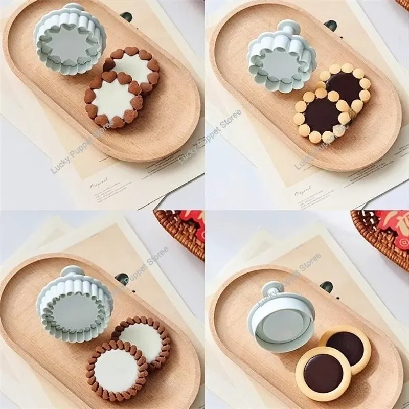 Emporte-pièce en silicone pour biscuits en forme de fleur - 3 pièces