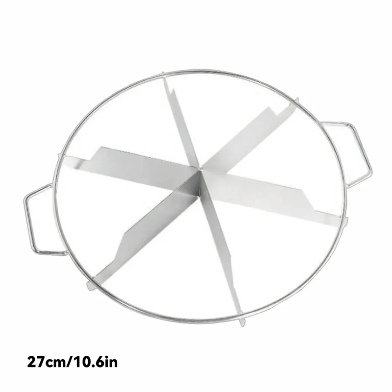 Coupe-gâteau en acier inoxydable - Marqueur de portions pour 10 parts