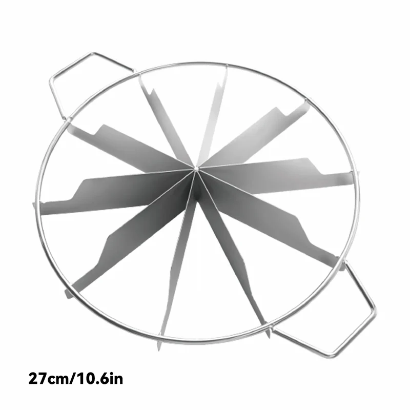 Coupe-gâteau en acier inoxydable - Marqueur de portions pour 10 parts