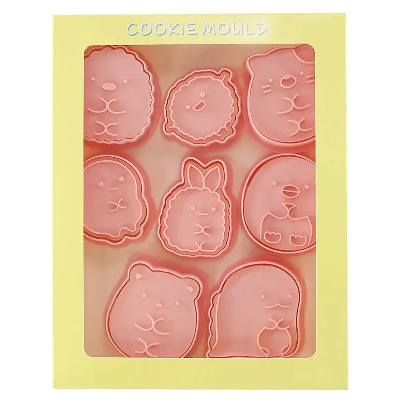 Emporte-pièces à Biscuits - Set de 8 Découpeurs en Plastique 3D