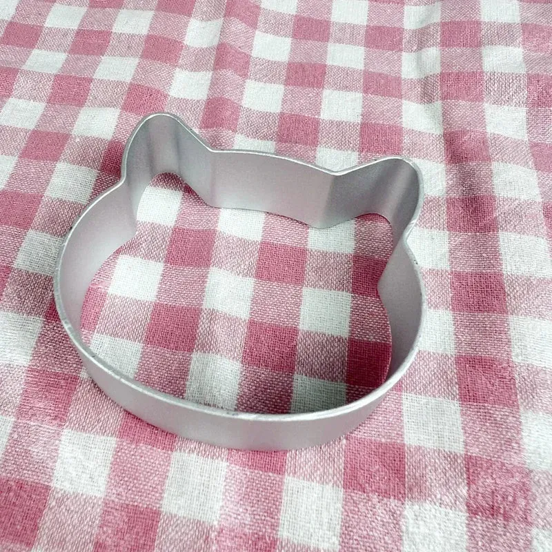 Emporte-pièce en aluminium en forme de chat pour biscuits et pâtisseries