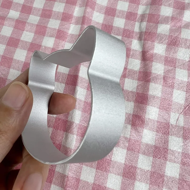 Emporte-pièce en aluminium en forme de chat pour biscuits et pâtisseries