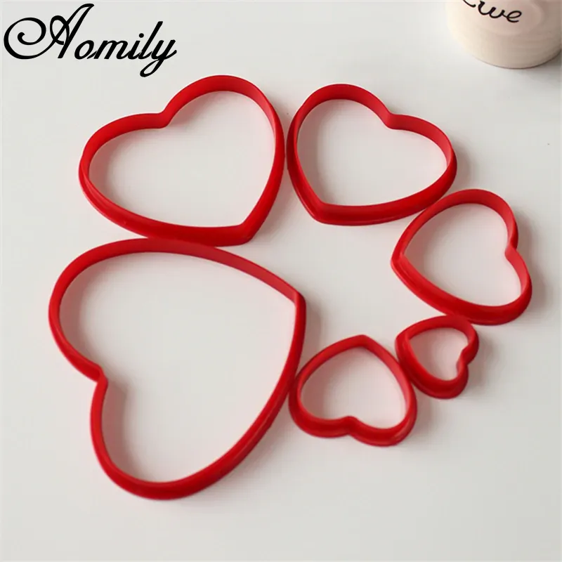 Emporte-pièces en Acier Inoxydable - Set de 6 Cœurs pour Pâtisserie