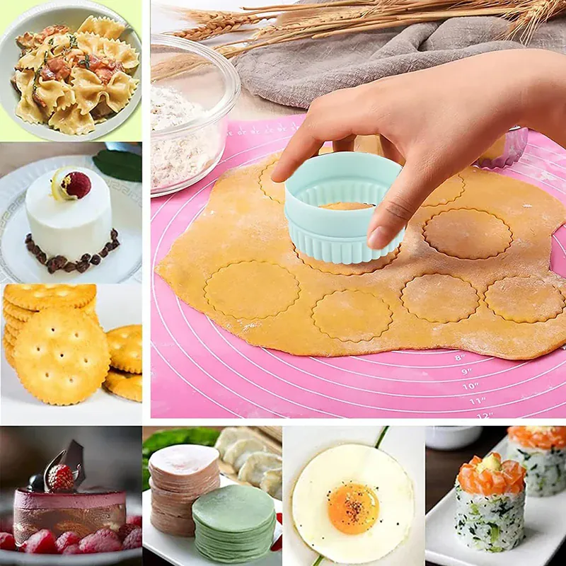 Emporte-pièces en Plastique - Set de 8 pour Cookies et Gâteaux