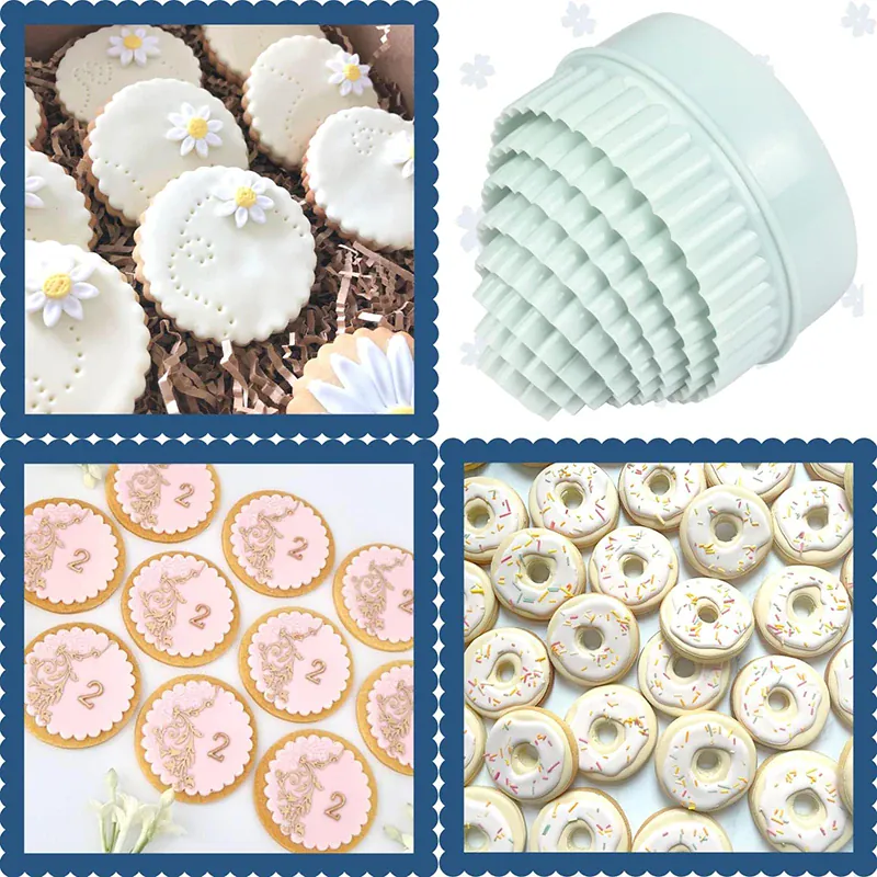 Emporte-pièces en Plastique - Set de 8 pour Cookies et Gâteaux