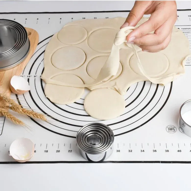 Ronds à Pâtisserie en Acier Inoxydable - Set de 5 Pièces pour Biscuits