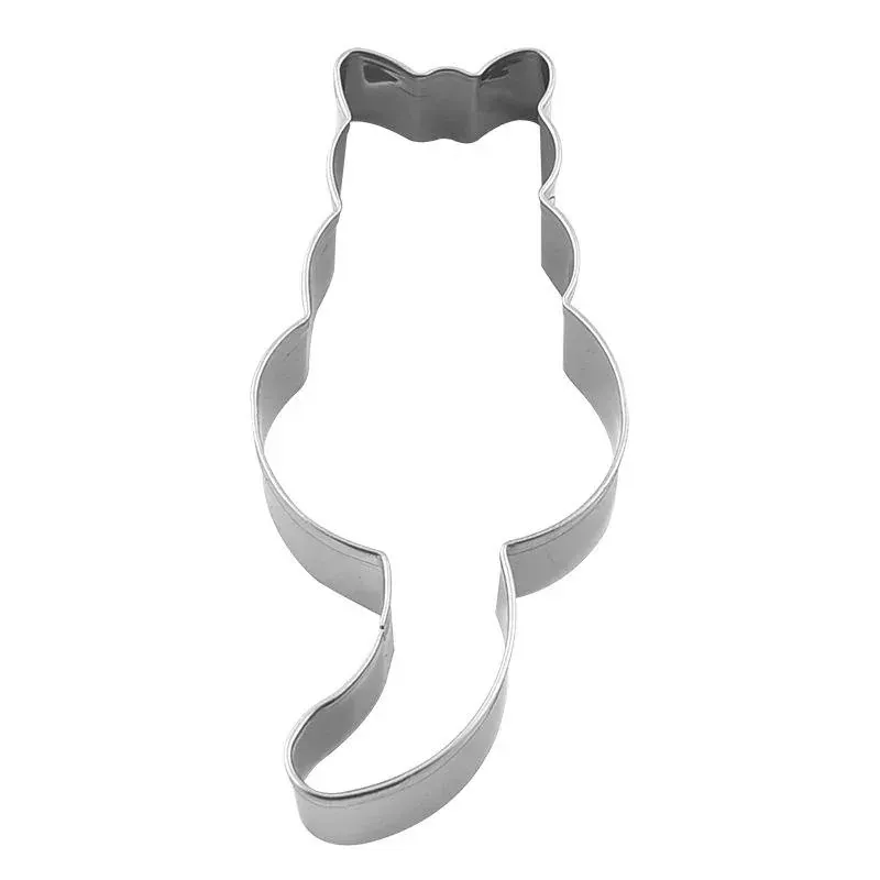 Emporte-pièces en inox 5 pièces - Formes de chats pour pâtisserie