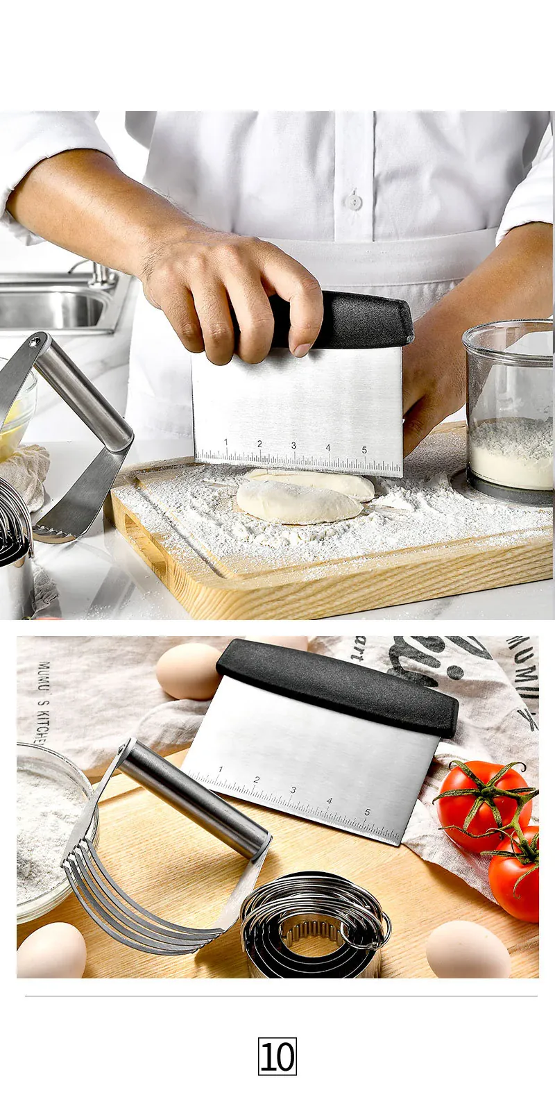 Emporte-pièces à Gâteaux en Acier Inoxydable - Set de 5 Pièces Rondes
