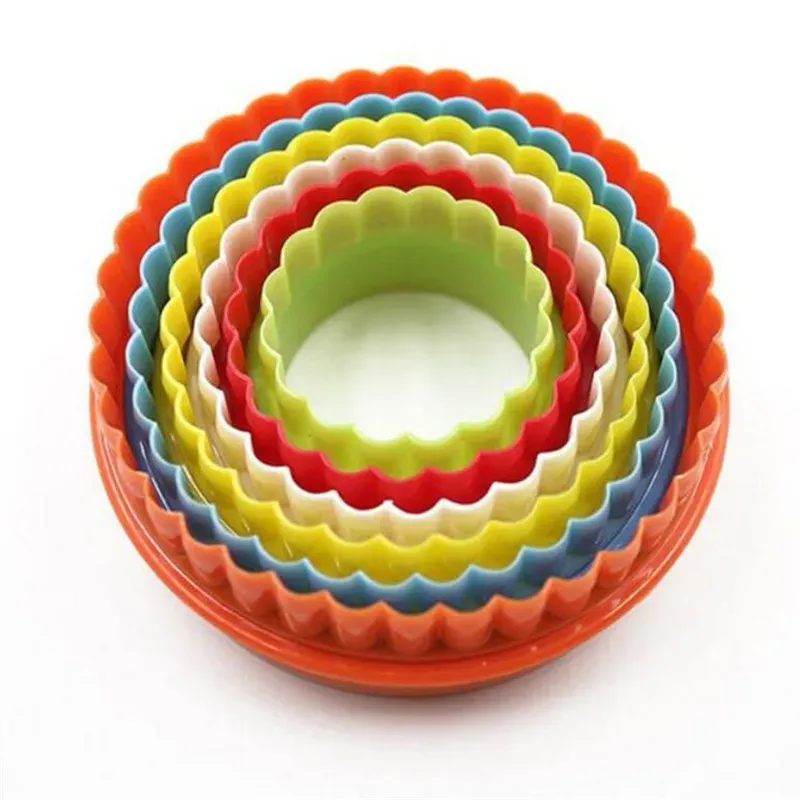 Emporte-pièces pour Pâtisserie en Plastique - 5 Pièces Colorées