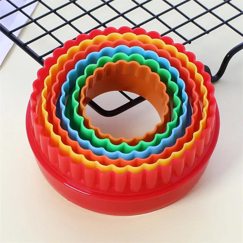 Emporte-pièces pour Pâtisserie en Plastique - 5 Pièces Colorées