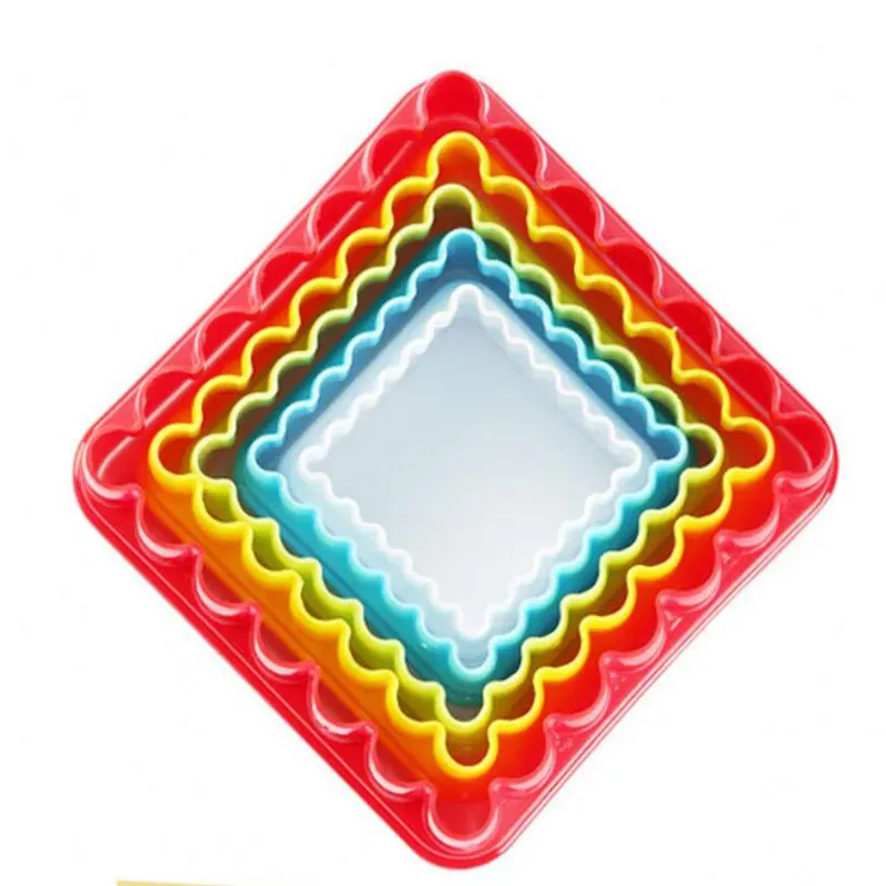 Emporte-pièces pour Pâtisserie en Plastique - 5 Pièces Colorées