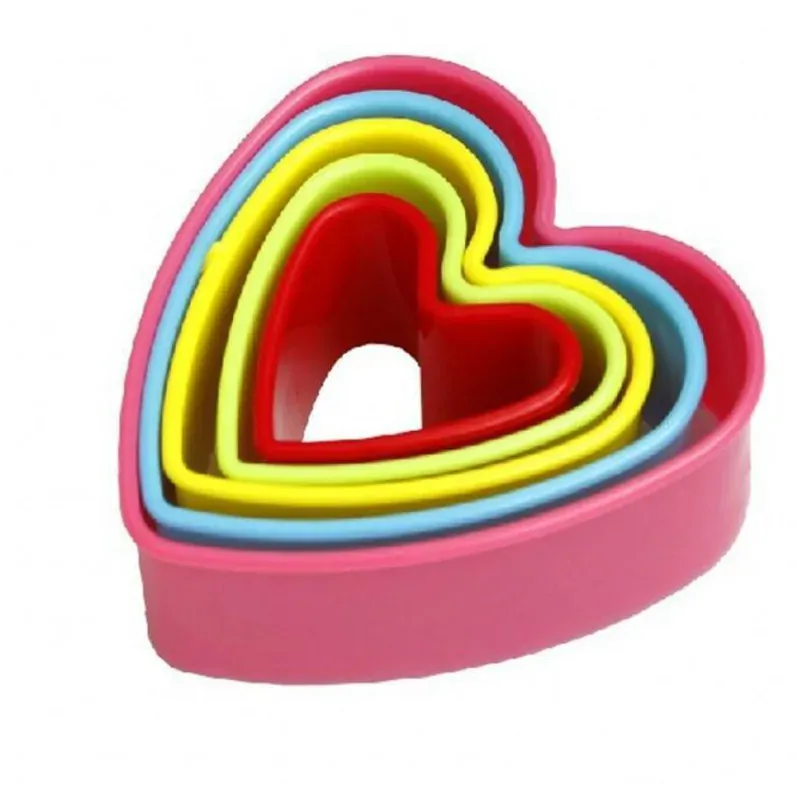 Emporte-pièces pour Pâtisserie en Plastique - 5 Pièces Colorées