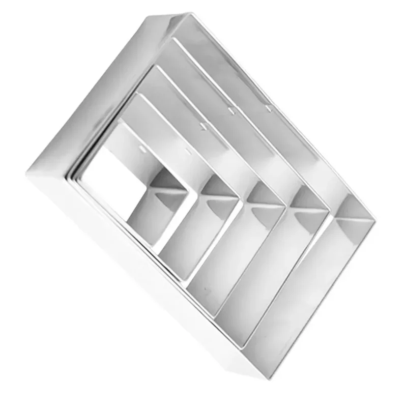 Emporte-pièces à biscuits en acier inoxydable - Set de 5 formes rectangulaires