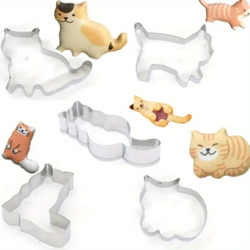 Emporte-pièces à biscuit en acier inoxydable - Set de 5 animaux