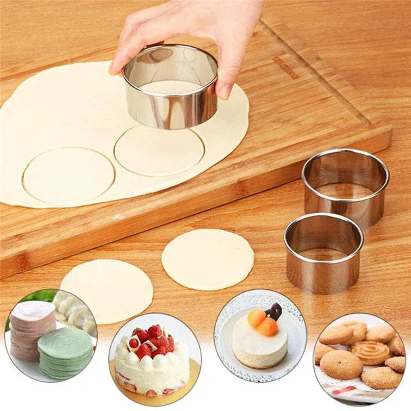 Emporte-pièces à biscuits en acier inoxydable - Set de 5 pièces polyvalentes