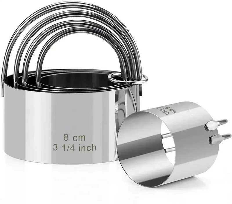 Emporte-pièces à biscuits en acier inoxydable - Set de 5 pièces