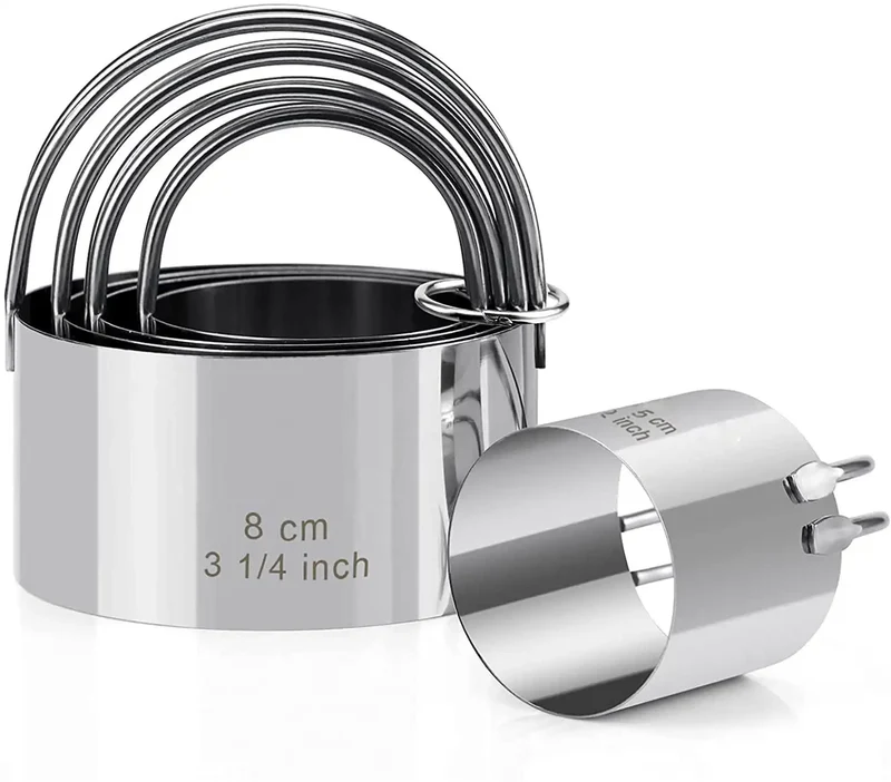 Emporte-pièces à biscuits en acier inoxydable - Set de 5 pièces