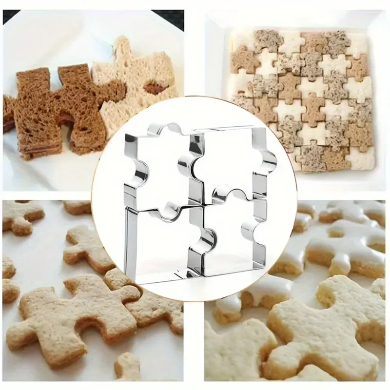 Emporte-pièces en Acier Inoxydable - Set de 4 Pour Gâteaux et Biscuits