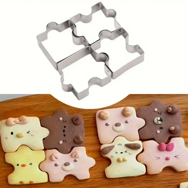 Emporte-pièces en Acier Inoxydable - Set de 4 Pour Gâteaux et Biscuits