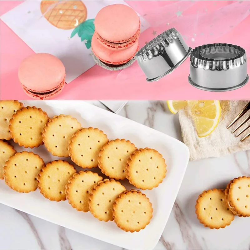 Emporte-pièces à pâtisserie en acier inoxydable - Set de 3 pièces