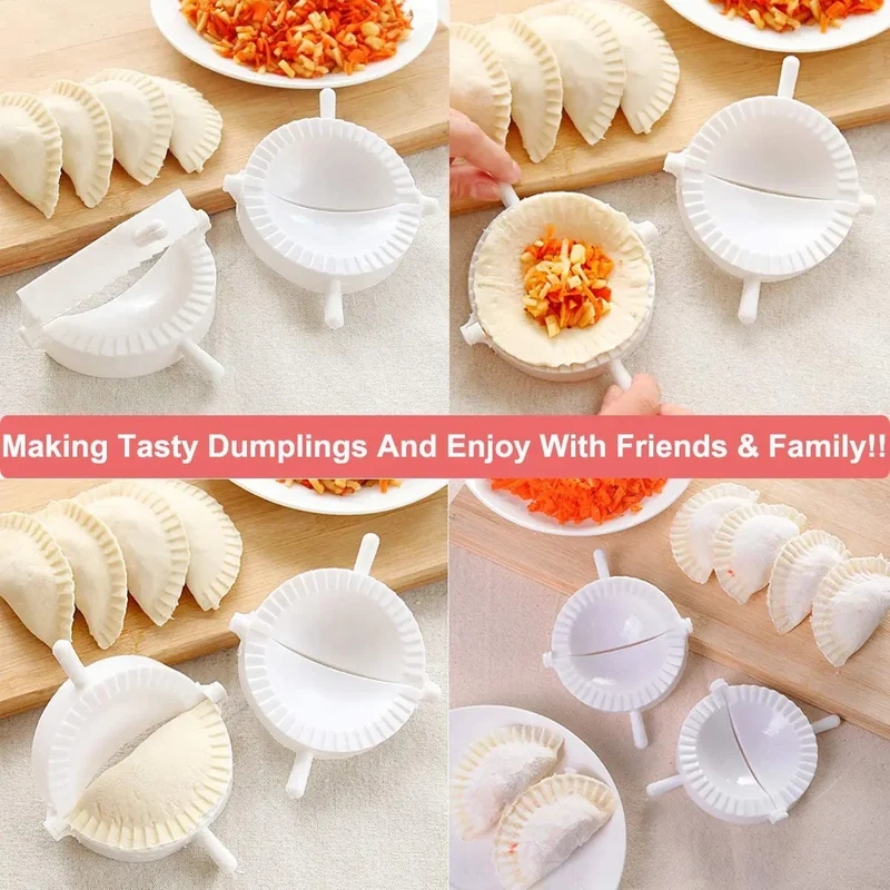 Set de 3 Emporte-Pièces en Plastique pour Raviolis et Gyozas