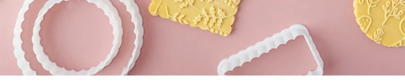 Emporte-pièces en Plastique - Set de 9 Formes Ondulées pour Gâteaux