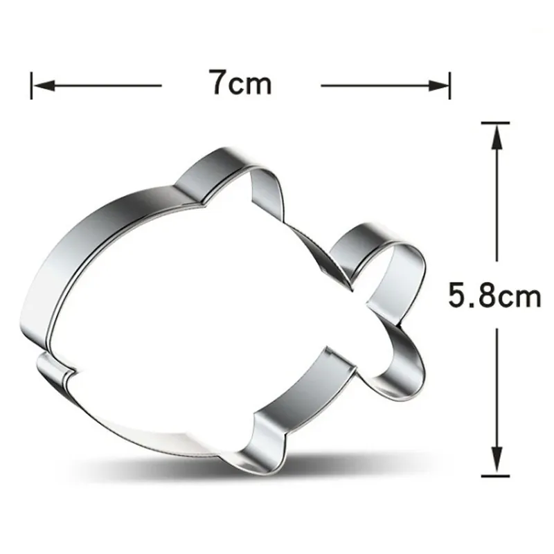 Emporte-pièces en Métal Mer - Set de 10 Outils de Pâtisserie