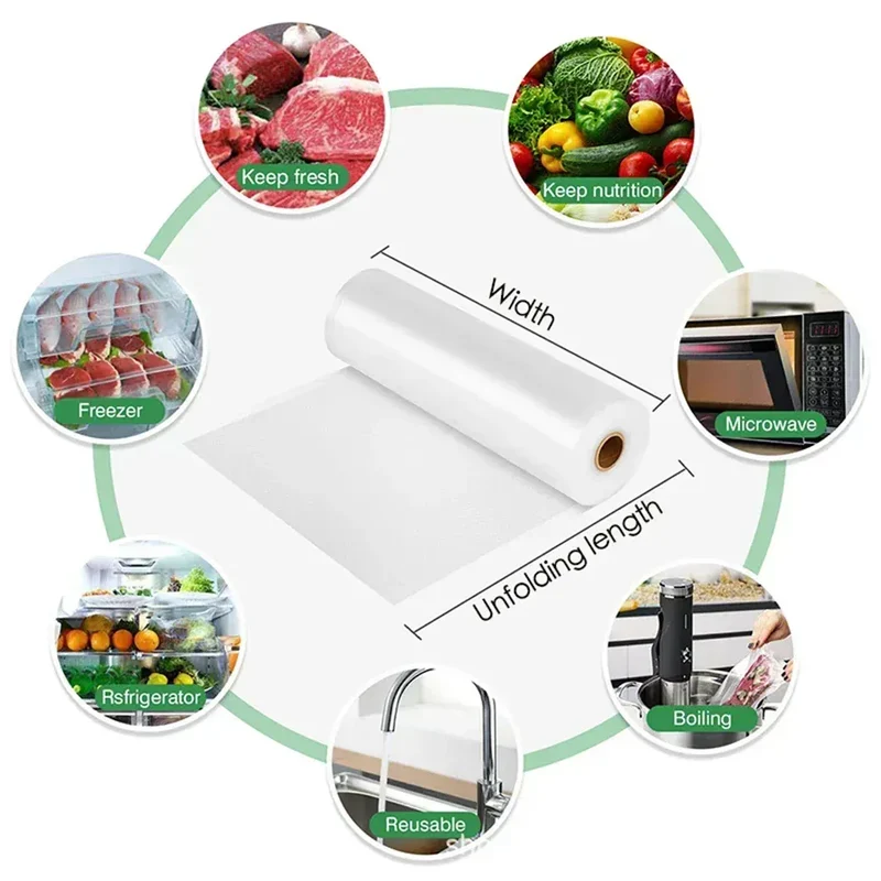 Sacs Sous Vide Alimentaire Rouleau 500 cm - BPA-Free