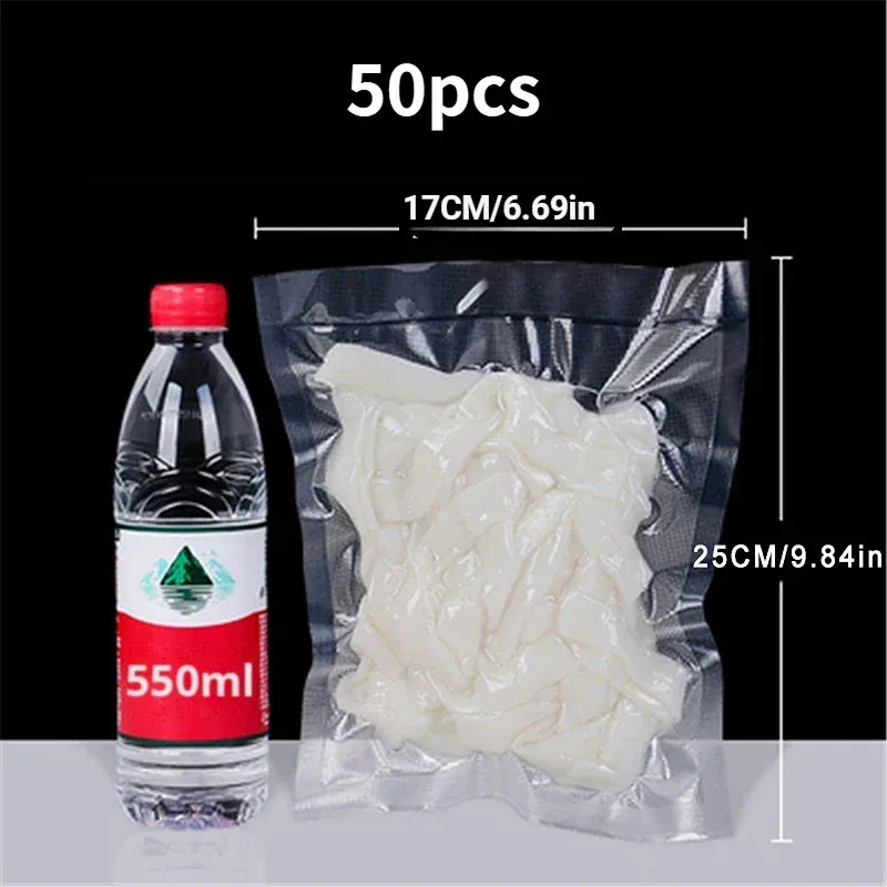 Sacs Sous Vide Alimentaire Transparent - Lot de 50 Unités