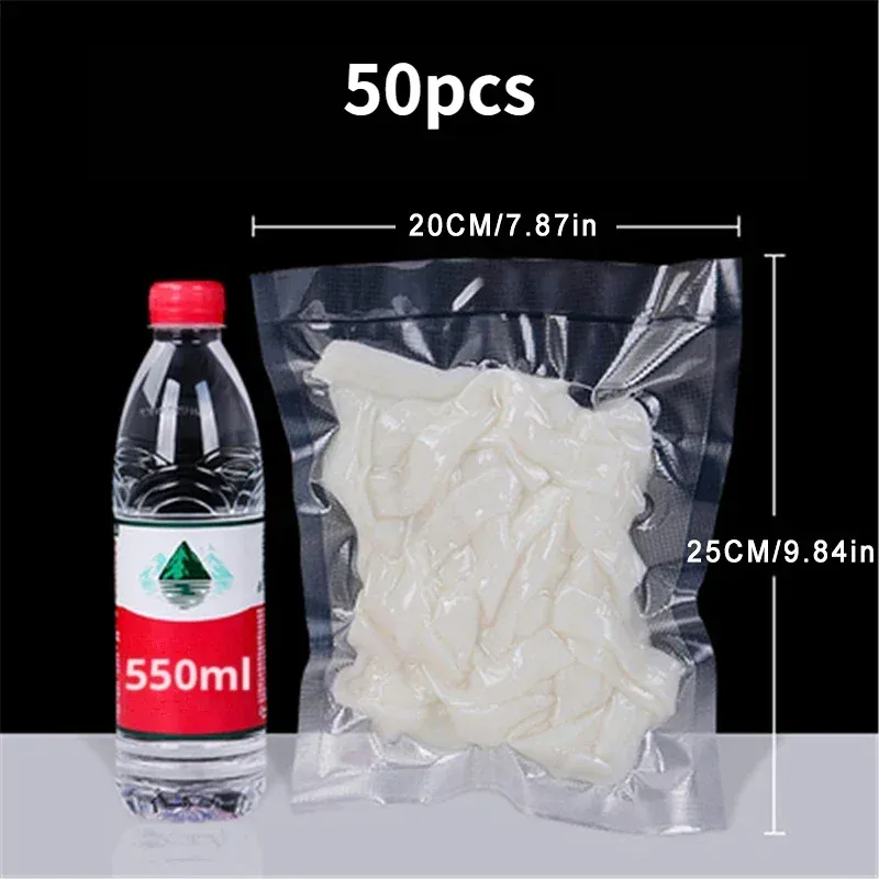 Sacs Sous Vide Alimentaire Transparent - Lot de 50 Unités