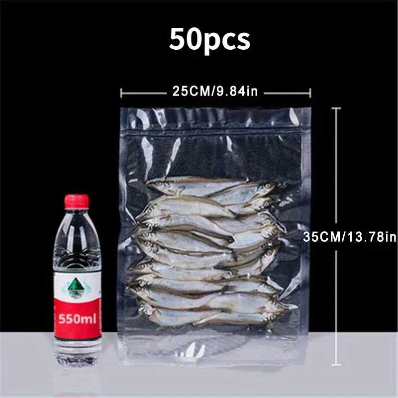 Sacs Sous Vide Alimentaire Transparent - Lot de 50 Unités