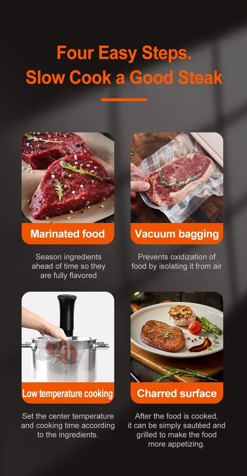 Cuiseur Sous Vide à Immersion 1800W avec Affichage LED Digital
