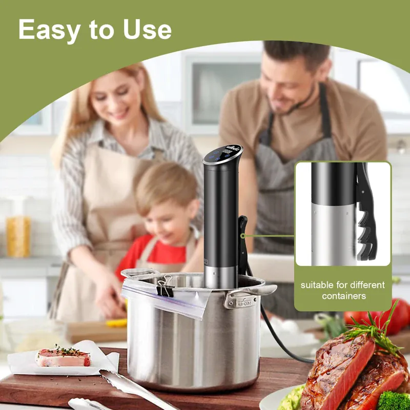 Cuiseur Sous Vide à Immersion 1100W IPX7 Écran Tactile Précision ±0,1 °C