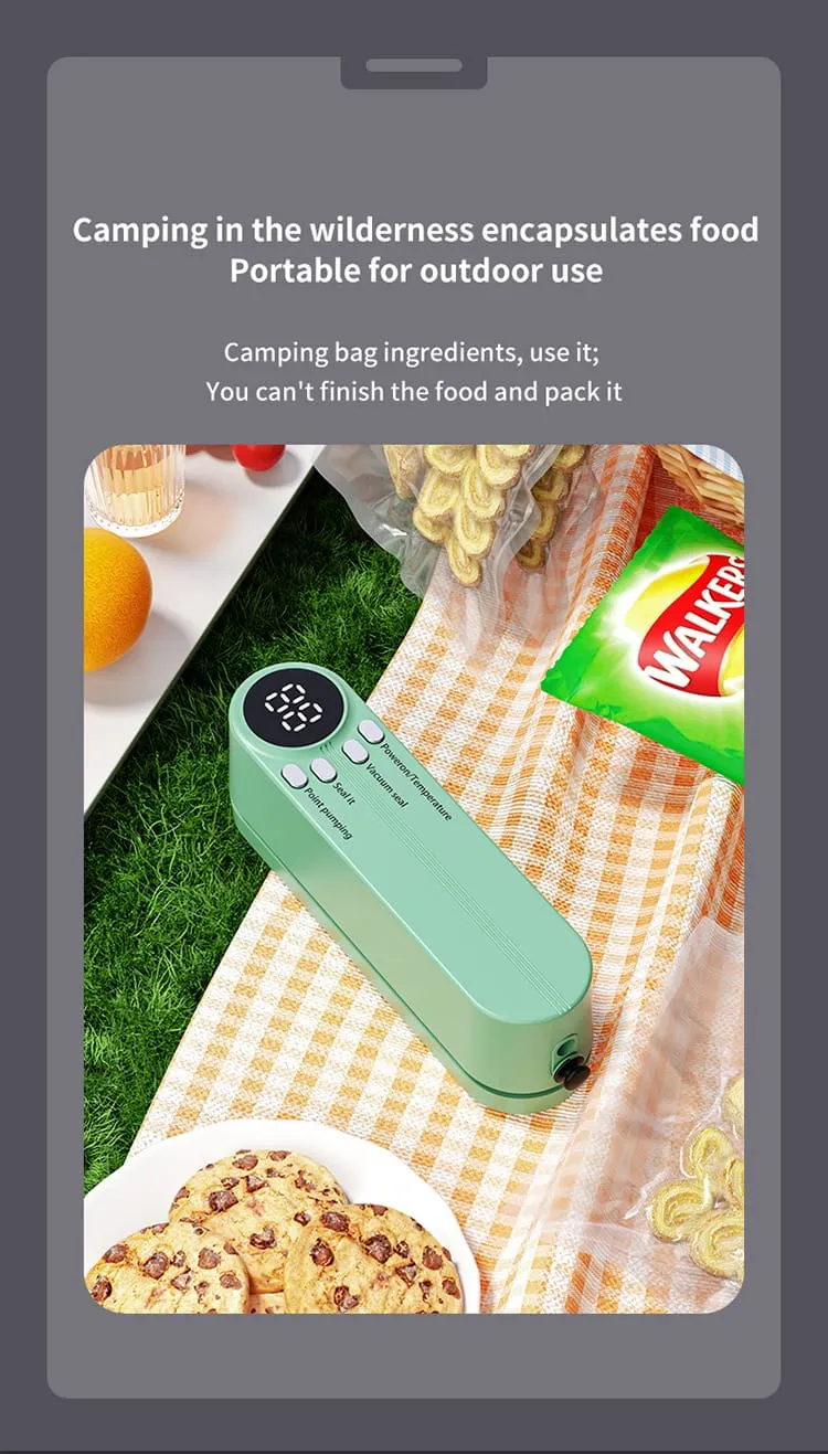 Scelleuse Alimentaire Portable Automatique pour Mise Sous Vide
