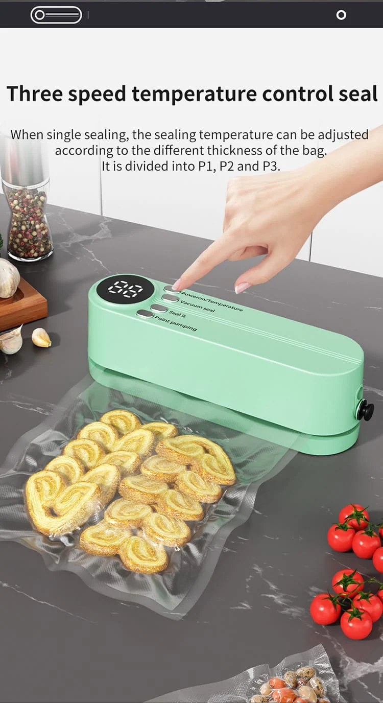 Scelleuse Alimentaire Portable Automatique pour Mise Sous Vide