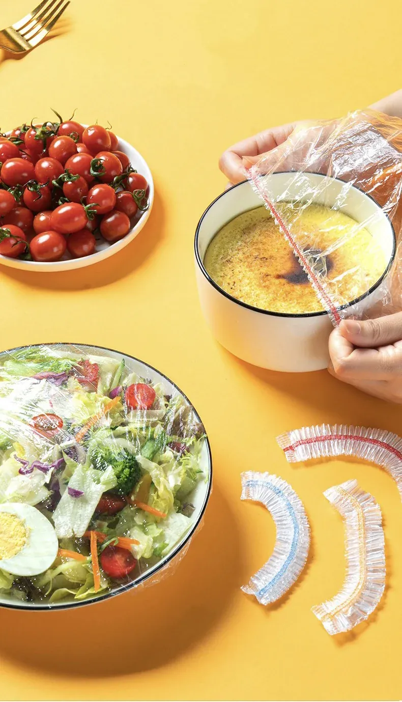 Films Alimentaires Jetables Colorés Transparent - Lot de 50 à 1000