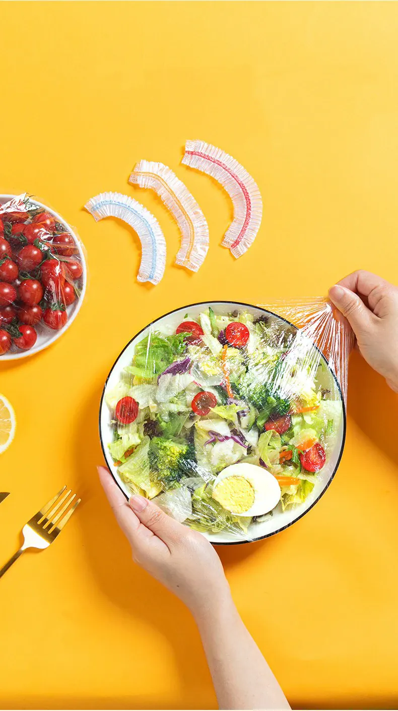Films Alimentaires Jetables Colorés Transparent - Lot de 50 à 1000