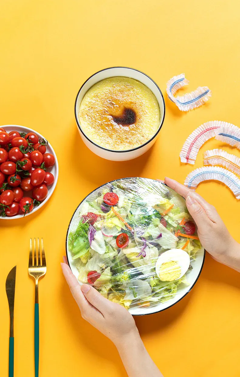 Films Alimentaires Jetables Colorés Transparent - Lot de 50 à 1000