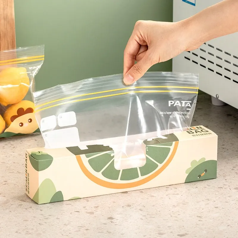 Sacs de Conservation Alimentaire Réutilisables avec Zip - Lot de 6