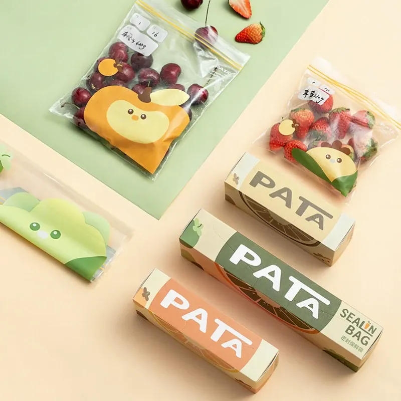 Sacs de Conservation Alimentaire Réutilisables avec Zip - Lot de 6