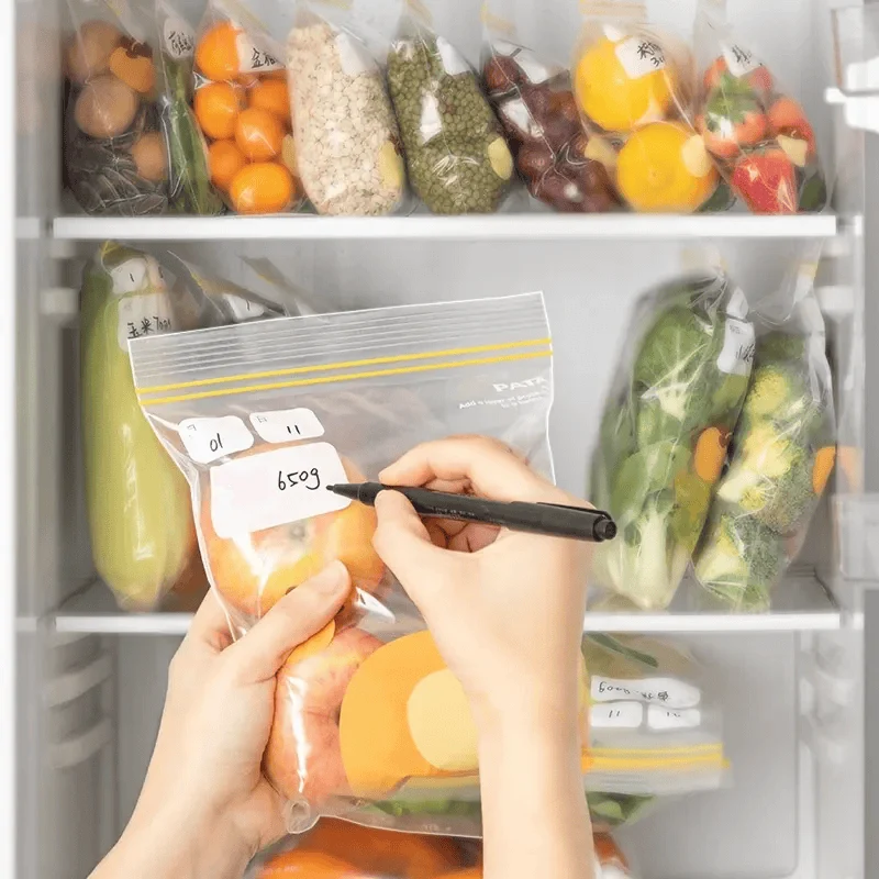 Sacs de Conservation Alimentaire Réutilisables avec Zip - Lot de 6