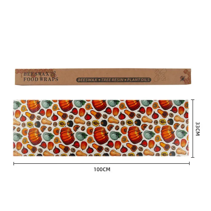 Film Alimentaire Cire d'Abeille Lot de 3 Dessins Colorés